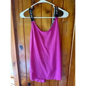 Nike Dri-FIT Tank Top Just‎ Do It Straps Pink tank Athletic size Large